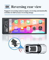 Sistema de Audio para Auto F133 2+32GB 1Din, Radio con Pantalla OLED de 6.86 Pulgadas, Android, con Car Play Inalámbrico, Cámara para Auto, Reproductor de DVD MP5