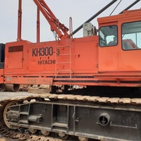 Grue sur chenilles HITACHI KH300 à vendre, 80 tonnes, flèche à treillis robuste, longueur maximale de la flèche 58m, machine de construction