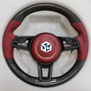 Volante de Alcantara Negro para Porsche <span class=keywords><strong>Macan</strong></span>, Taycan, Cayman, Boxster, Carrera 997, 911, 991, 987, 996, 718, Panamera, <span class=keywords><strong>Cayenne</strong></span> - Product Image 2