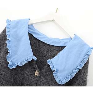 Maglione a maniche lunghe in <span class=keywords><strong>pizzo</strong></span> con risvolto in lana lavorato a <span class=keywords><strong>maglia</strong></span> Cardigan <span class=keywords><strong>donna</strong></span> - Product Image 3