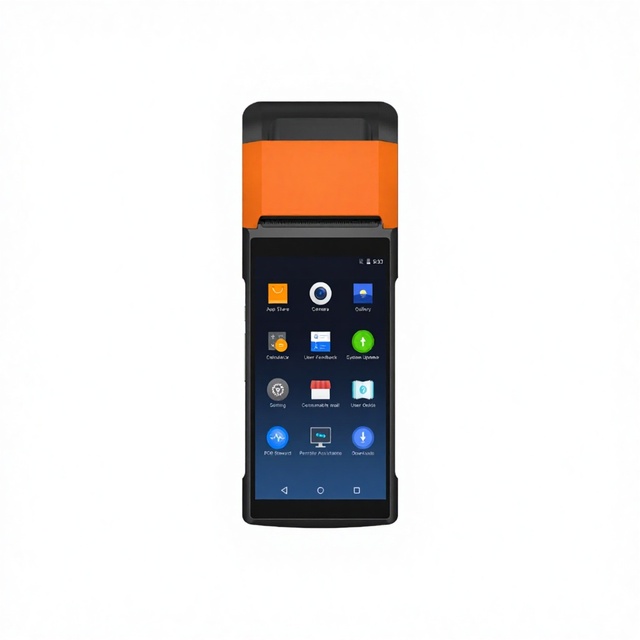 Smart POS Terminal Bluetooth Portable Android 13.0 Point of Sale NFC Built-in Printer 2GB RAM Quad-Core 2.0GHz