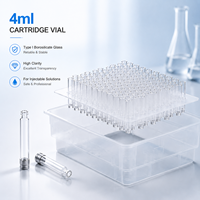 Flacon de 4 ml en verre borosilicate de type I pour emballage pharmaceutique injectable