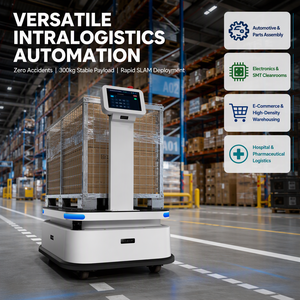 <span class=keywords><strong>Robot</strong></span> de Elevación Autónomo SLAM AMR de Metal de 300 kg con Motores de Doble Accionamiento para Almacenes Logísticos - Product Image 5