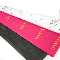 Papel tisú con logotipo de empresa de marca dorada al por mayor de alta calidad, papel de embalaje personalizado, papel de regalo con logotipo impreso