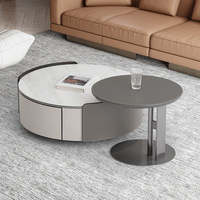 Meuble TV de luxe léger et minimaliste italien Table basse pour petit appartement et salon