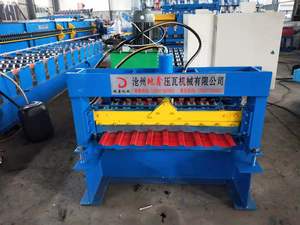 Venta caliente Ibr <span class=keywords><strong>Trapezoidal</strong></span> Teja que hace la máquina <span class=keywords><strong>Precio</strong></span> Metal Ibr Roof Sheet Roll Forming Machine - Product Image 2
