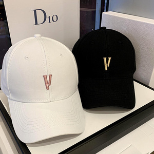 D10 หมวกเบสบอลผ้าฝ้ายหมวกบังแดดสำหรับทั้งชายและหญิงสีขาวสีดำสีชมพูสีกากี - Product Image 3
