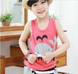 Traje de Verano al por Mayor para Niños, Chaleco con Dibujos Animados, Traje Infantil para Bebés - Product Image 2