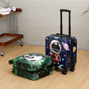 Cartoon Kinderkoffer 18 inch met cijferslot, universele wielen, reiskoffer, handbagage studententrolley - Product Image 4