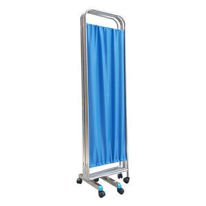 Paravent d'isolement mobile et pliable en acier inoxydable CIDA Bio-CD3828 pour salle d'hôpital, écran de confidentialité pour examen - Product Image 5