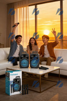 Greatnice GTS--2385 Tahan Air untuk Speaker 5.3 dengan LED FM 8-Inci untuk Penggunaan Luar Ruangan