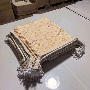 Sacs à pain écologiques réutilisables en coton et cire d'abeille pour pain au levain, lavables, pour le stockage alimentaire, avec capacité personnalisable, design moderne - Product Image 4