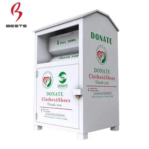 Fábrica de China ropa caja de donación barato cajas de donaciones