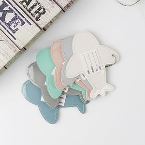 Étiquettes de bagages personnalisées en cuir PU authentique de luxe avec logo sur mesure pour cadeaux d'hôtel, fabriquées par Whoelace Factory - Product Image 1