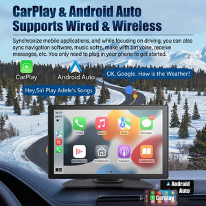 Monitor Multimedia Portátil para Auto de 9 Pulgadas con Pantalla Grande, MP5, Carplay Inalámbrico, Bluetooth, Función de Grabación con Cámara para Tablero - Product Image 2