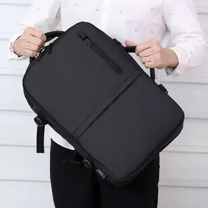 Fornitore di vendita calda Logo personalizzato che viaggia elegante borsa zaino per Laptop di lusso con tasche laterali