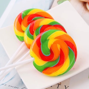 Caramelos Duros al por Mayor con Sabores de Frutas, Dulces Halal, Piruletas Coloridas con Diseño de Arcoíris - Product Image 6