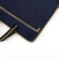 Maletín Portadocumentos Impermeable, Ecológico, Duradero y Portátil con Asa, Logotipo Personalizado, para Archivos, Cuadernos, con Cierre y Bolsillo para Negocios