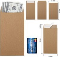 Enveloppe en papier écologique personnalisée, enveloppes recyclées pour petits objets en papier kraft pour reçus