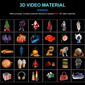 Affichage Holographique 3D Haute Résolution 1x3 Taille Humaine 65cm Contrôle APP Épissable Wifi LED Projecteur Ventilateur Hologramme - Product Image 4