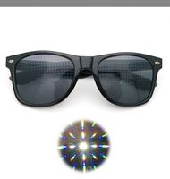 Lunettes de diffraction ultime, spectacles de lumière, effet prisme 3D, style kaléidoscope arc-en-ciel, lunettes de fête rave