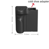 Soporte de mano portátil con control remoto para disparador y estabilizador para teléfonos iOS/Android con montura de zapata fría