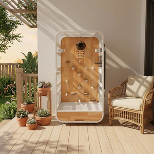 Grande volière en bois pour oiseaux, cage d'intérieur pour perroquets, maison en bois naturel avec perchoirs, plateau et roulettes - Product Image 1