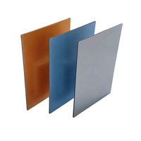 Precio DE FÁBRICA DE China, Panel compuesto de aluminio de hoja ACP de gama alta de 3mm y 4mm para revestimiento de paredes interiores y exteriores, decoración ignífuga
