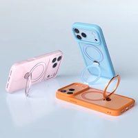 Funda Magnética de Lujo para Teléfono con Lente de Precisión y Soporte Giratorio de 360°, Absorción de Impactos, para iPhone 16 15 14 13