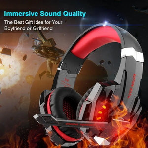 G9000หูฟังเพลงแบบมีสายหูฟังสเตอริโอ40มม. พร้อมไฟ LED แบบพกพาสำหรับเล่นเกม - Product Image 2