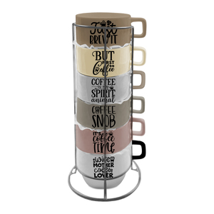 Quality Choice Premium Quality Eco-Friendly Ceramic Vintage <b>Cup</b> Stackable Cappuccino <b>Cups</b> for Business Gifts - Product Image 1