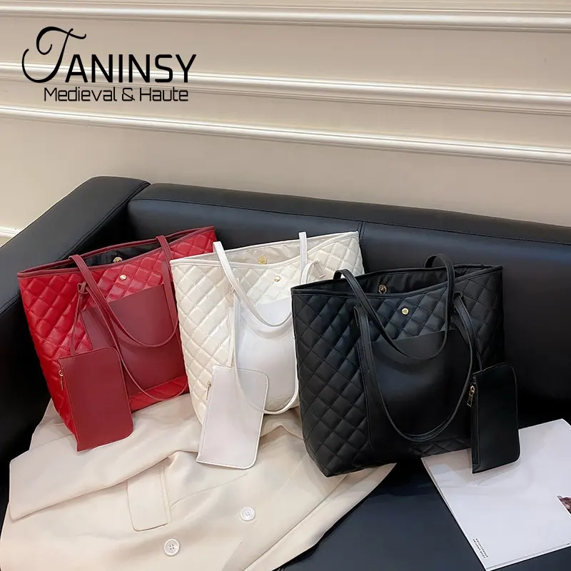 Taninsy Newest Design High Capacity Fashion PU leather Hand Tote Bags Women Handbags Ladies Handbags For Women