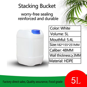 حاوية تعبئة كيميائية فارغة سعة 1 جالون أو 4 لتر أو <span class=keywords><strong>5</strong></span> لتر، بتصميم مربع، علبة وقود، برميل بنزين، دلو لتخزين المياه - Product Image 2