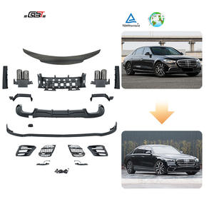 Kits de carrosserie GBT pour Mercedes Classe S S450, accessoires de mise à niveau des lèvres de pare-chocs pour Mercedes Benz Classe S W223 modèle 2021 et plus récents - Product Image 1