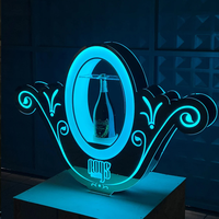 LiqVis Présentoir LED Lumineux pour Bouteilles, Style Ruban Acrylique, Couleurs Multiples, Éclairage Variable, Effet Glamour, pour Événements VIP et Bars