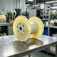 Bobine en plastique légère et résistante à l'usure pour le stockage de câbles de filaments en alliage fin pour extrudeuses de câblage de nouvelle énergie