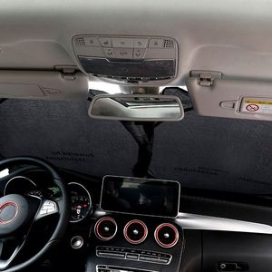 Wholesale Custom Logo Foldable Front Windshield Polyester UV Bubble Car Sunshades - Product Image 3