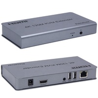 Extensor personalizado 4K 120M HDMI KVM IP sobre RJ45 Ethernet Cat5e/6 HDMI USB extensor transmisor receptor soporte USB ratón teclado