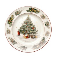 Vaisselle de Noël de retour à l'école avec logo personnalisé Assiette créative de cuisine occidentale Cadeau de nouvel an Assiette en céramique avec logo