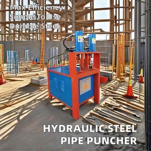 New Hydraulic Automatic Electric Square Hole <b>Punching</b> <b>Machine</b> for Steel Pipe in Manufacturing Plants - Product Image 3