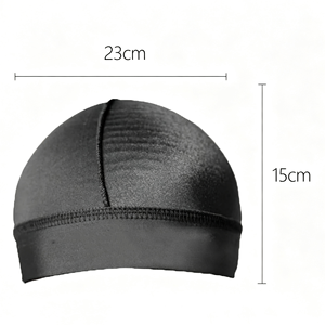 Casquette de cyclisme en tissu soyeux avec logo personnalisé pour les modèles 360, 540, 720 Waves – Durag doux et respirant, bonnet, couvre-chef, chapeau de sport d'extérieur - Product Image 2