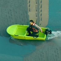 Bateau de pêche à rames manuel pliable léger de 2,2 mètres en matériau PPR fibre de verre acier pour usage résidentiel et jeux aquatiques