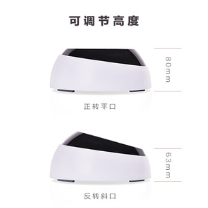 Cuenco para comida de mascotas de doble capa, blanco, fácil de limpiar, para alimentar a gatos y perros - Product Image 3