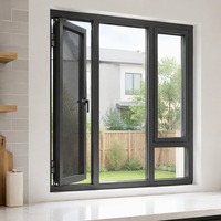 Porte en verre à rupture de pont thermique en aluminium, verre double/triple isolant, isolation phonique et thermique, pour balcon et salon.