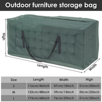 Coussin de meuble extra large personnalisé housse de protection sac de rangement extérieur jardin étanche à la poussière organisateur d'arbre de Noël