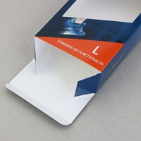 Boîtes en PVC et papier de haute qualité pour emballage de semelles intérieures pliantes personnalisées, vente en gros d'usine, pour cadeaux, envois et shopping
