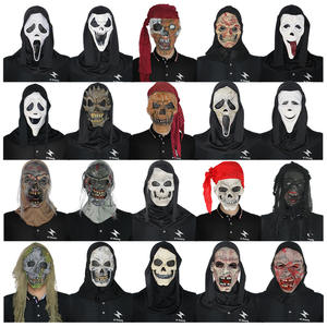 Casques audio pour <span class=keywords><strong>films</strong></span> et séries télévisées de la série Scream, masques de bal masqué, masques effrayants de visage de fantôme, accessoires de farce pour fête d'Halloween - Product Image 2