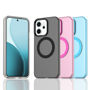 Custodia Magnetica Effetto Pelle per <span class=keywords><strong>OPPO</strong></span> Reno 14 F, Cover Protettiva Opaca Antiurto per <span class=keywords><strong>OPPO</strong></span> Find X8 Pro X8 Ultra - Product Image 1