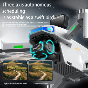 2025 New ae3 Pro Max chuyên nghiệp Drone máy ảnh 4K HD chất lượng cao 3 Trục Gimbal RC FPV Video Camera Drone với màn hình từ xa - Product Image 5