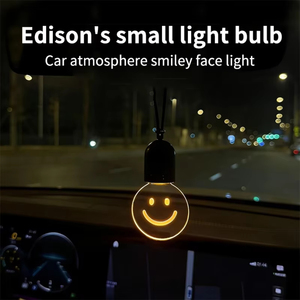 Colgante Luminoso con Forma de Sonrisa, Luz Decorativa para Coche, Lámpara LED de Ambiente, Accesorio Interior Portátil - Product Image 3